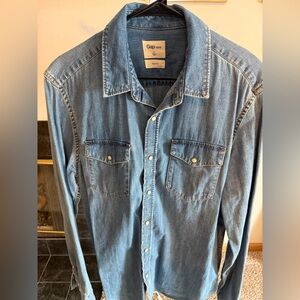 GAP Light Blue Denim Shirt